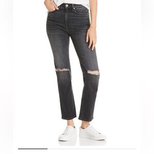 Rag & Bone Black Straight Leg Jeans